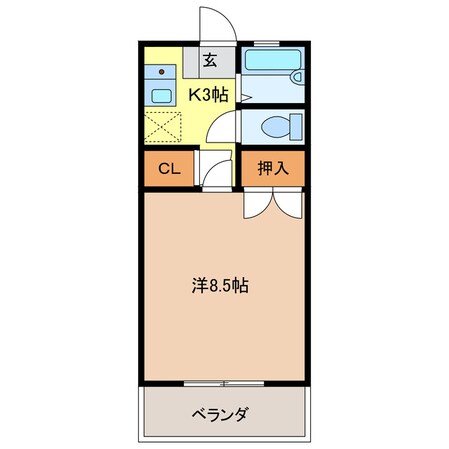 エクセレンス宇部の物件間取画像